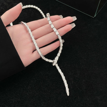 [Regalia jewelry]SERPENTI NECKLACE SILVER DIAMOND