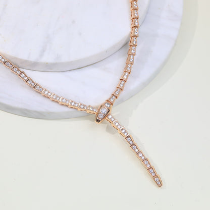 [Regalia jewelry]SERPENTI NECKLACE SILVER DIAMOND